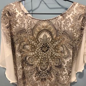 Westport Winged Blouse XL with Bling
